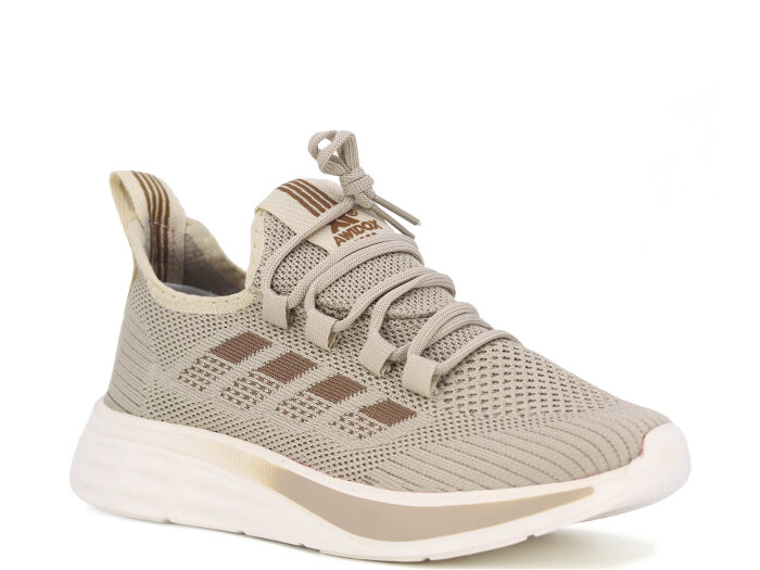 Awidox Garson 910 Triko Spor Ayakkabı Bej - Kahve - Awidox