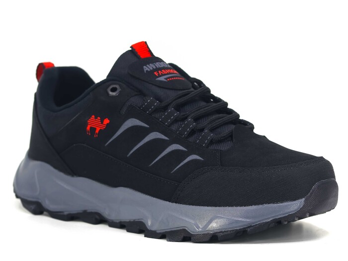 Awidox Merdane 903 Trekking Kısa Bot Siyah - Kırmızı - Awidox