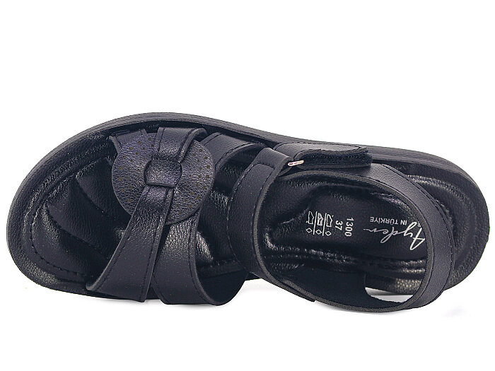 Ayder Zenne 1352 Kutulu Sandalet Siyah - 2