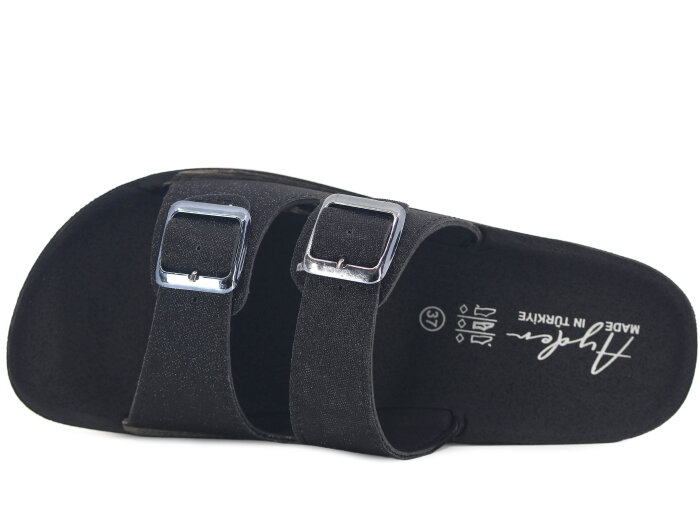 Ayder Zenne 1555 Kutulu Günlük Terlik Siyah - Ayder (1)