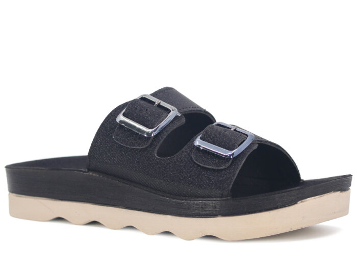 Ayder Zenne 1555 Kutulu Günlük Terlik Siyah - 1