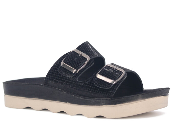 Ayder Zenne 1556 Kutulu Günlük Terlik Siyah - 1