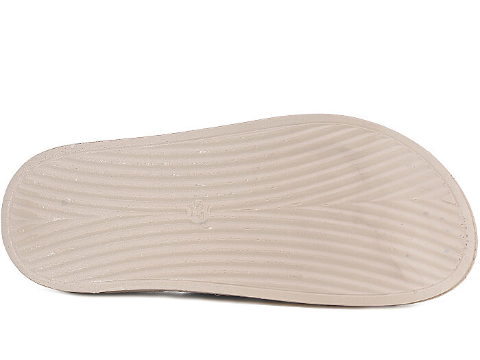 Ayder Zenne 4100 Parla Çift Toka Kutulu Günlük Terlik Krem - 3