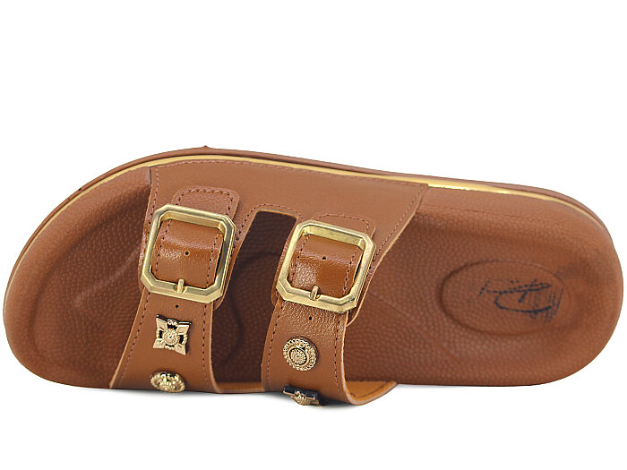 Ayder Zenne 4100 Parla Çift Toka Kutulu Günlük Terlik Taba - Ayder (1)