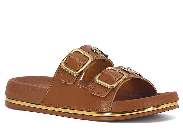 Ayder Zenne 4100 Parla Çift Toka Kutulu Günlük Terlik Taba - 1