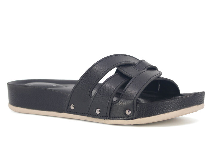 Ayder Zenne 9011 Kutulu Günlük Terlik Siyah - Ayder