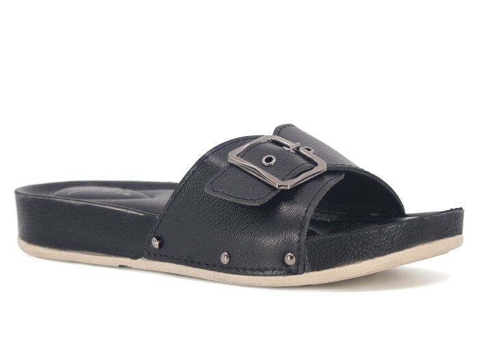 Ayder Zenne 9014 Tek Toka Kutulu Günlük Terlik Siyah - Ayder