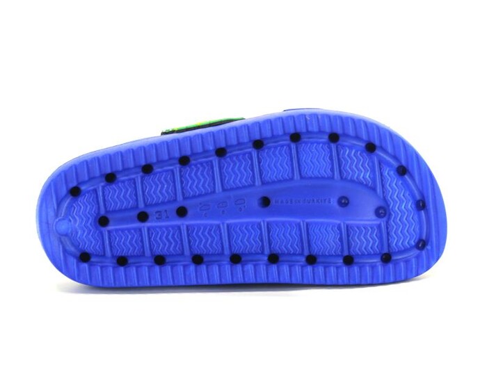 Ayfox Filet F-1006-E Çift Toka Erkek Lux Eva Terlik Saks Mavi - 3