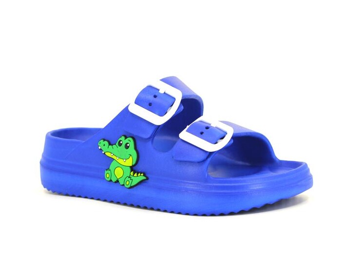 Ayfox Filet F-1006-E Çift Toka Erkek Lux Eva Terlik Saks Mavi - 1