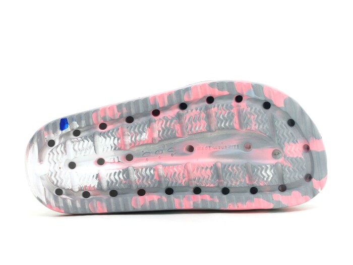 Ayfox Filet F-1006-K Çift Toka Kız Lux Eva Terlik Gri - Pembe - 3