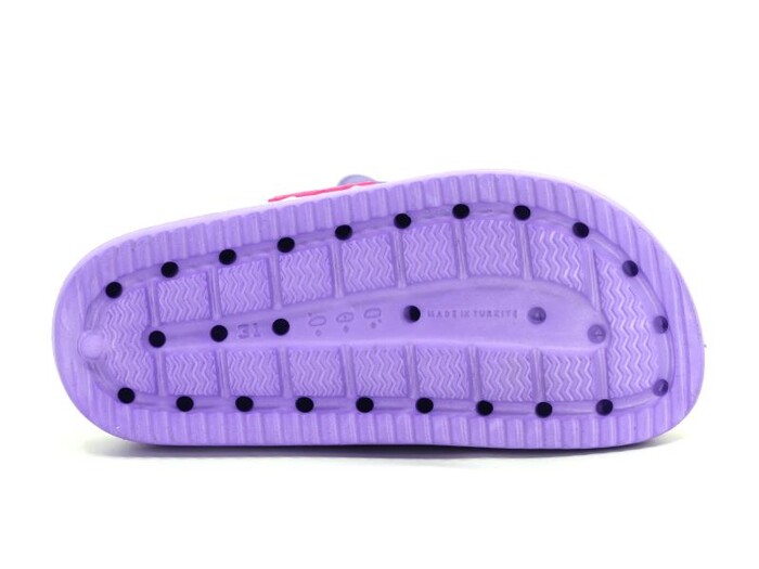Ayfox Filet F-1006-K Çift Toka Kız Lux Eva Terlik Mor - 3