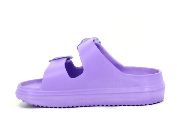 Ayfox Filet F-1006-K Çift Toka Kız Lux Eva Terlik Mor - 2