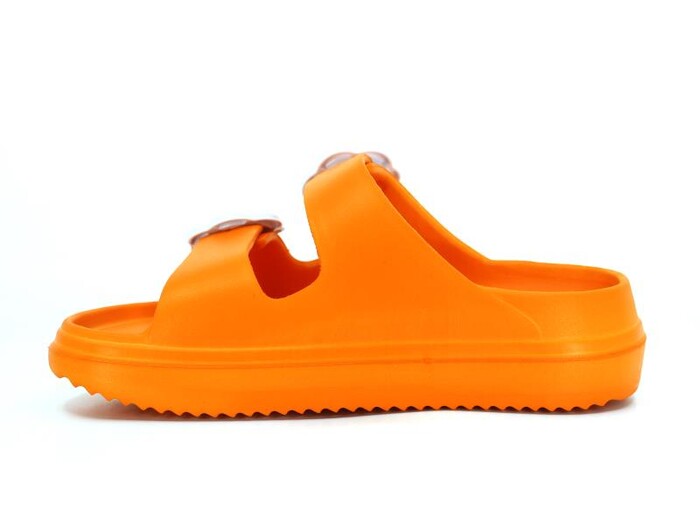 Ayfox Filet F-1006-K Çift Toka Kız Lux Eva Terlik Turuncu - Ayfox (1)