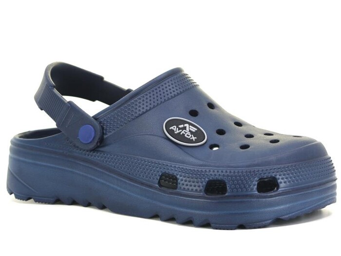 Ayfox Merdane M-2002 Eva Kutulu Cross Terlik Lacivert - Ayfox