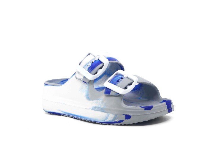 Ayfox Patik P-1006-E Çift Toka Erkek Kutulu Lux Eva Terlik Buz Grisi - Ayfox