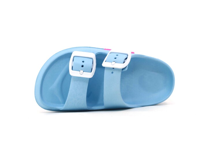 Ayfox Patik P-1006-K Çift Toka Kız Kutulu Lux Eva Terlik Bebe Mavisi - 2