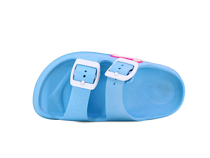 Ayfox Patik P-1006-K Çift Toka Kız Kutulu Lux Eva Terlik Saks Mavi - Ayfox (1)