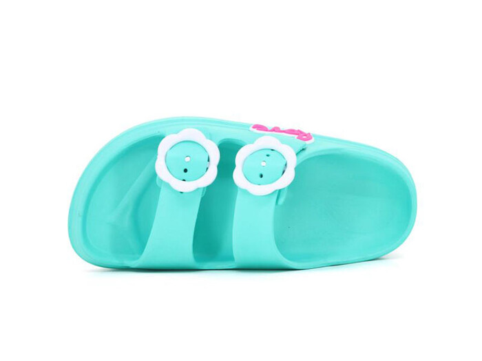 Ayfox Patik P-1006-K Çift Toka Kız Kutulu Lux Eva Terlik Yeşil - Ayfox (1)