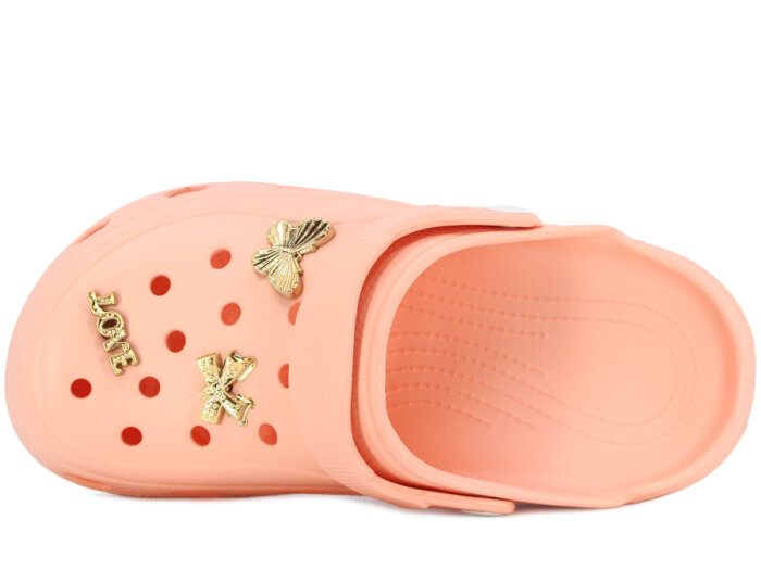 Ayfox Zenne Buğlem Taşlı Cross Terlik Somon - 2