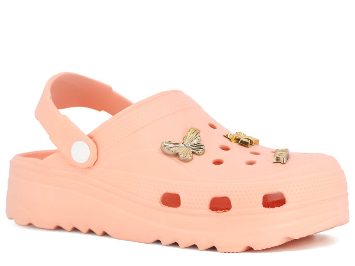 Ayfox Zenne Buğlem Taşlı Cross Terlik Somon - Ayfox