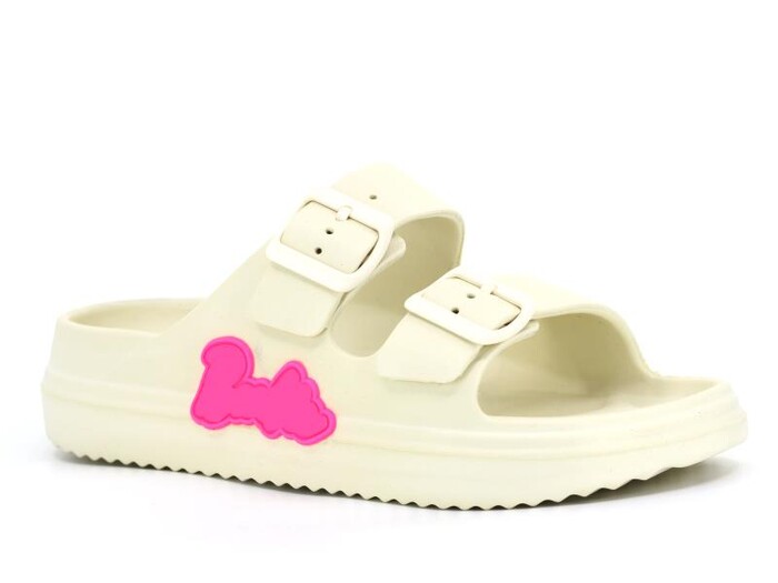 Ayfox Zenne Z-1006 Çift Toka Kutulu Lux Eva Terlik Bej - Ayfox