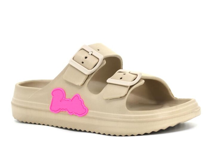 Ayfox Zenne Z-1006 Çift Toka Kutulu Lux Eva Terlik Vizon - Ayfox