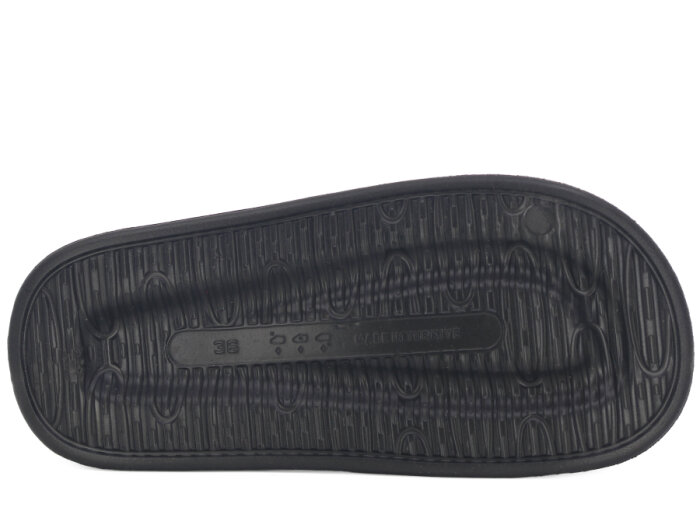 Ayfox Zenne Z-1007 Taşlı Örgü Figürlü Kutulu Lux Eva Terlik Siyah - 3