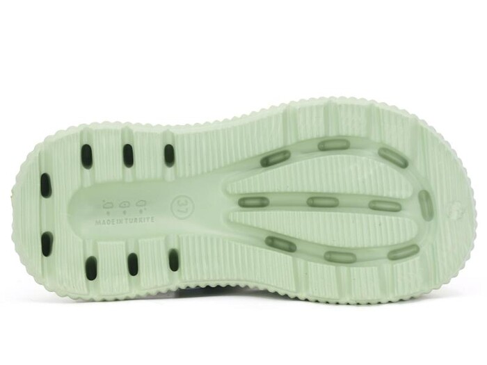 Ayfox Zenne Z-1009 Taşlı Kutulu Eva Babet Ayakkabı Su Yeşili - 3