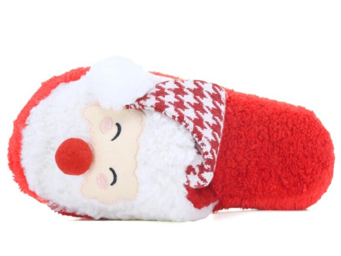 Aysa Zenne Noel Baba Gondol Ev Terliği Kırmızı - Beyaz - 2