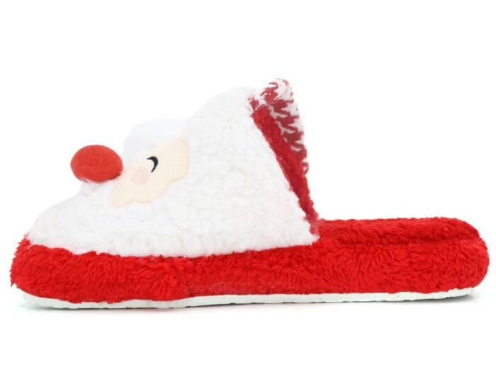 Aysa Zenne Noel Baba Gondol Ev Terliği Kırmızı - Beyaz - 3