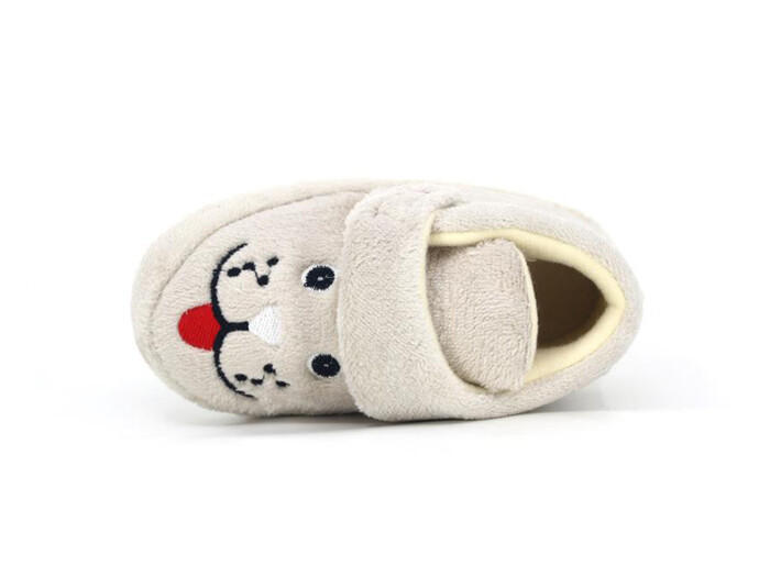 Auris Bebe Kısa Cırtlı Panduf Köpekli Bej - 2