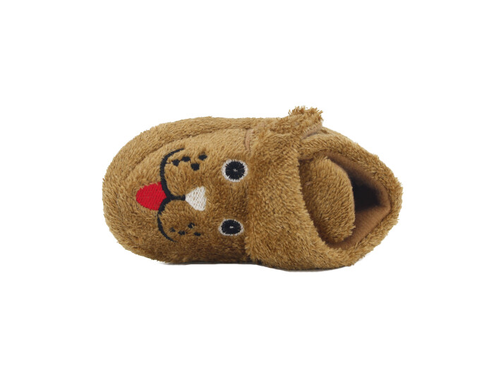 Auris Bebe Kısa Cırtlı Panduf Köpekli Taba - 2