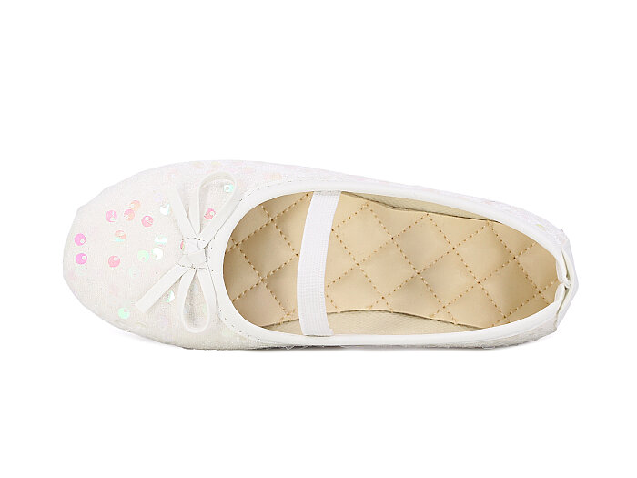 Aysu Filet 2026 pullu fiyonklu Babet Ayakkabı Beyaz - Aysu (1)