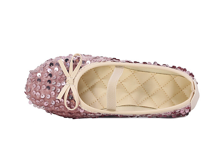 Aysu Filet 2026 pullu fiyonklu Babet Ayakkabı Pembe - Aysu (1)