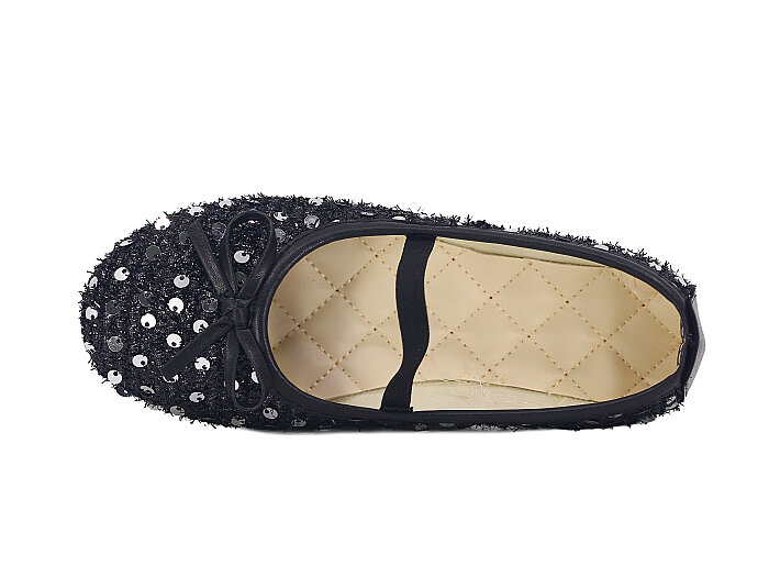 Aysu Filet 2026 pullu fiyonklu Babet Ayakkabı Siyah - Aysu (1)