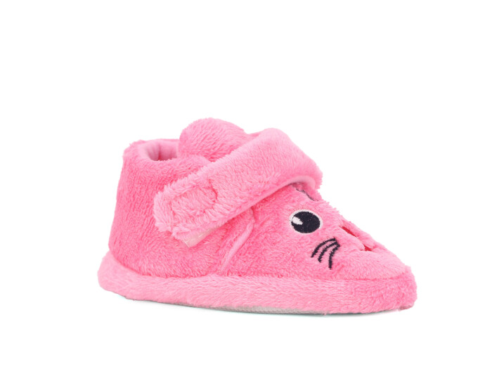 Auris Patik Kısa Cırtlı Panduf Kedili Pembe - 1