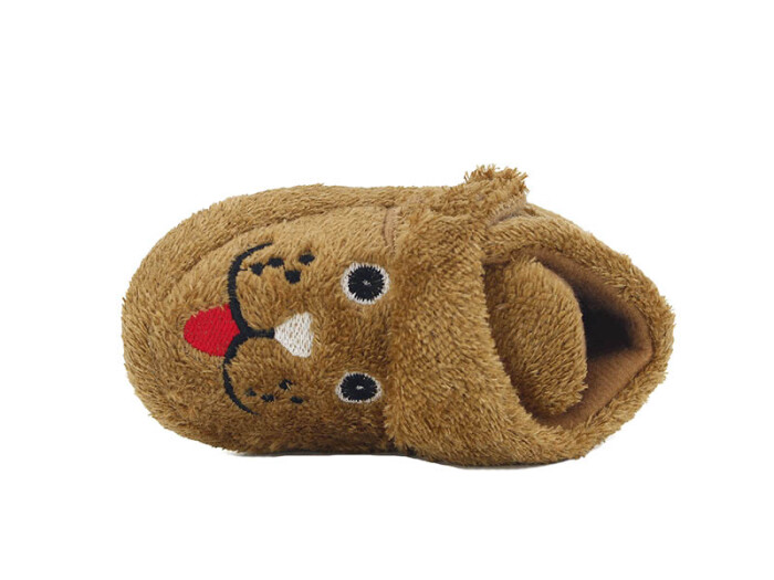 Auris Patik Kısa Cırtlı Panduf Köpekli Taba - 2