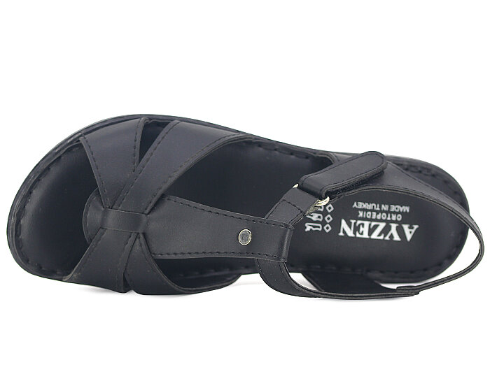 Ayzen Zenne Anne 403 Taş Sandalet Siyah - 2