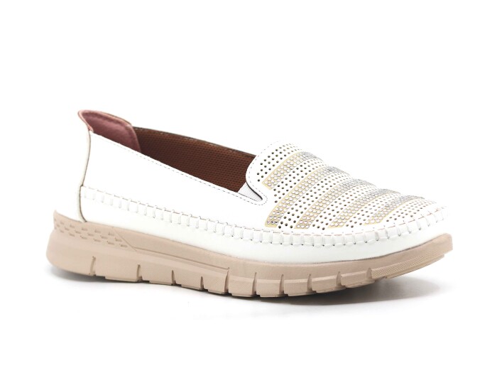 Ayzen Zenne 785 Poli Anne Ayakkabısı Beyaz - Ayzen