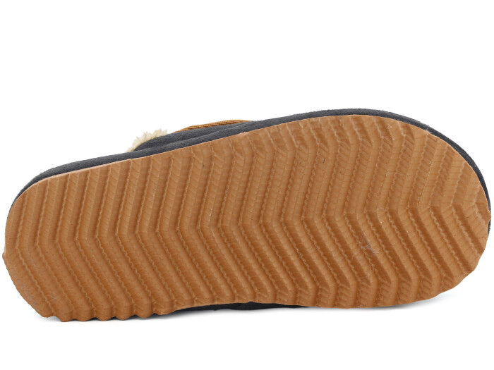 Azra Zenne Yakalı Peluşlu Ev Terliği Füme - 3