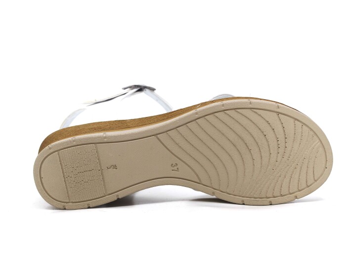 Bellitaş Zenne Çapraz Feta Sandalet Beyaz - 3