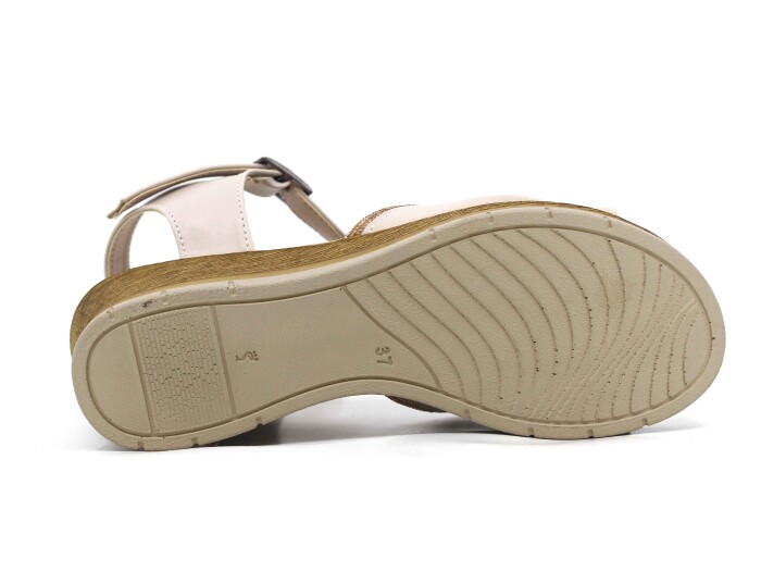 Bellitaş Zenne Feta Sandalet Krem - 3