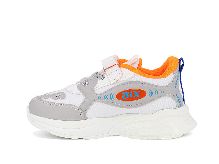 Bixro Patik 04 Cilt Spor Ayakkabı Beyaz - Turuncu - Bixro (1)