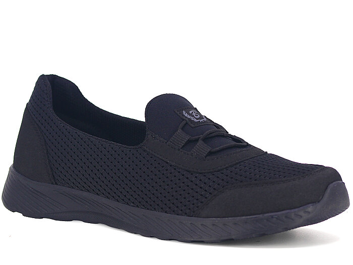 Black Sea Zenne 575 Babet Cilt Spor Ayakkabı Siyah - Black Sea