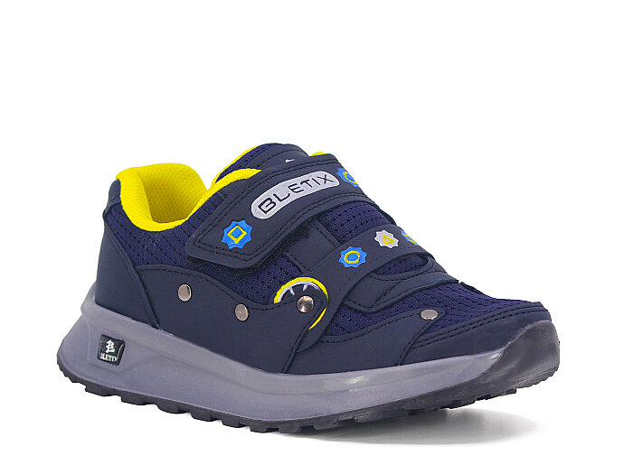 Bletix Filet 261 Anorak Spor Ayakkabı Lacivert - Sarı - Bletix