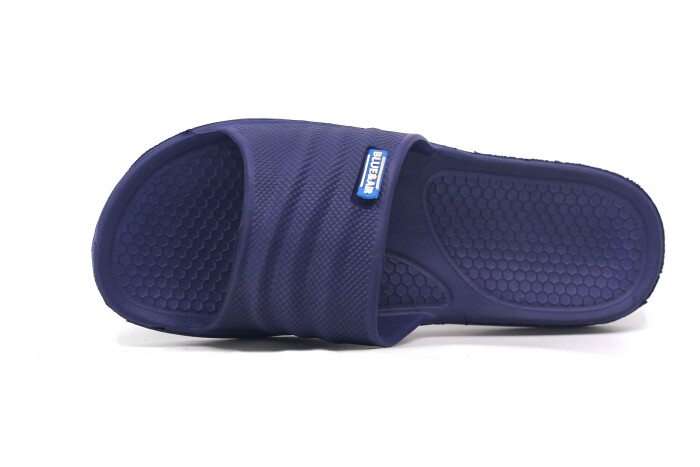 Blue Air Merdane 0055 Battal Çizgili Açık Lux Eva Terlik Lacivert - Blue Air (1)