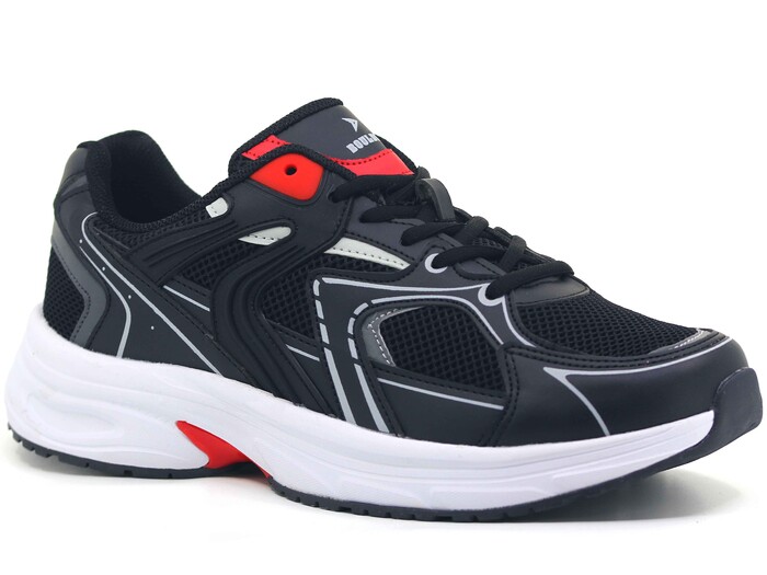 Boulder Merdane 6016 Anorak Spor Ayakkabı Siyah - Kırmızı - 1