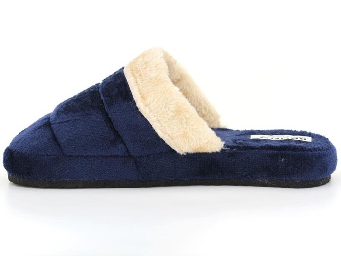 Auris Merdane 210 BR Yakası Peluşlu Kapalı Atom Ev Terliği Lacivert - Auris (1)