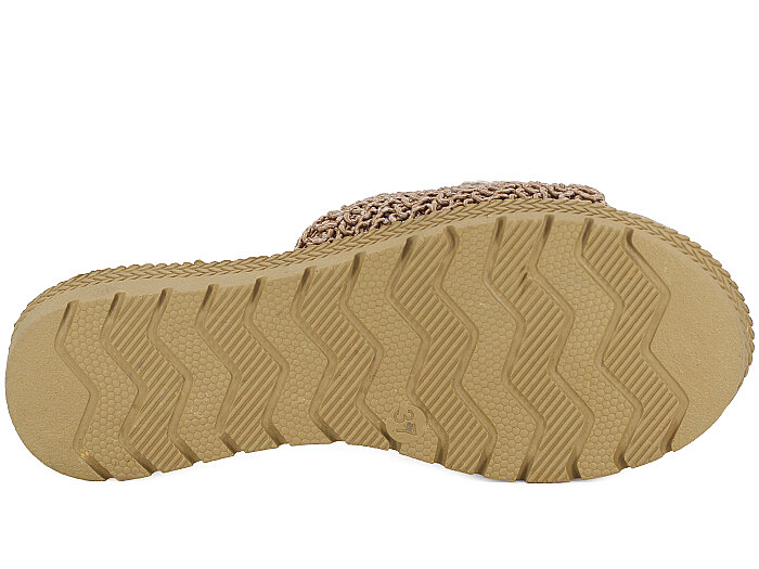 Bruno Zenne 2026 Çiçek Dantelli İncili Burnu Açık Günlük Terlik Vizon - 3