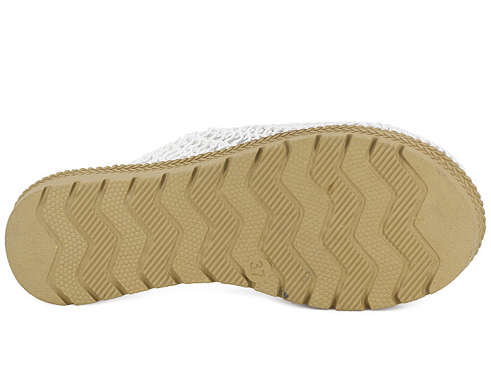 Bruno Zenne 2026 Kurdele Dantelli İncili Burnu Kapalı Günlük Terlik Beyaz - 3